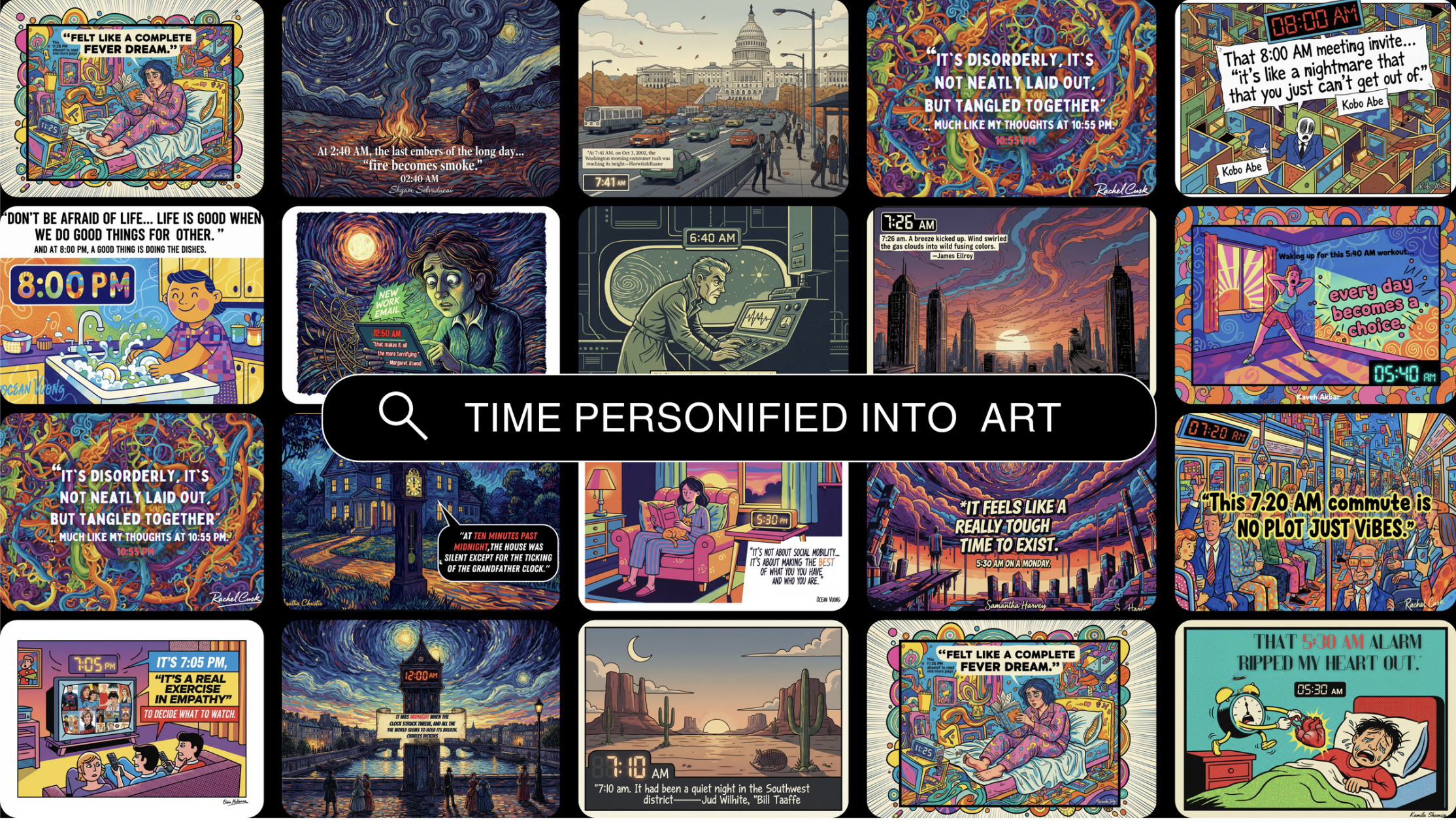 Art That Tells Time. Time That Tells a Story.