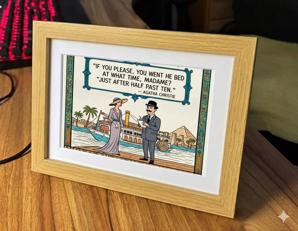 BookTok.art Clock Frame Preview